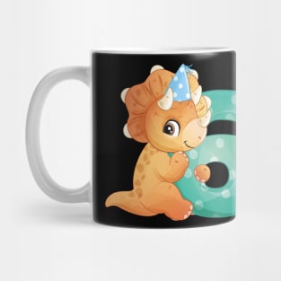 9th Birthday Cute Little Dinosaur Mug